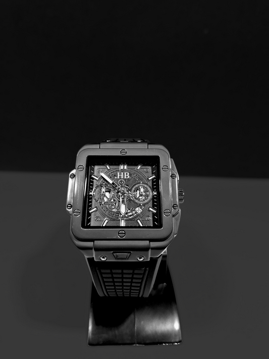 luxury watch on with black background